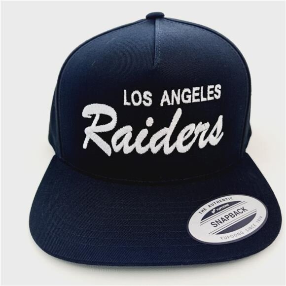 California Throwback Retro Los Angeles LA Raiders Script Classic Snapbak Cap Hat main image 4